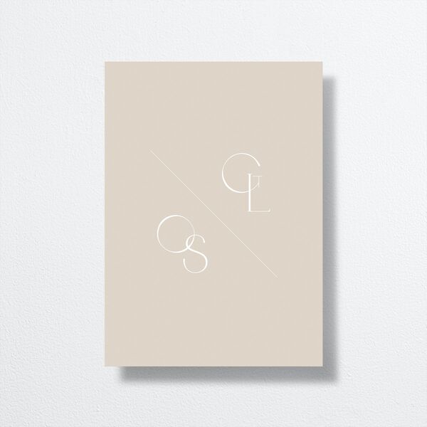 Forever Thing Save the Date Cards Gold Pure White Signature smooth No