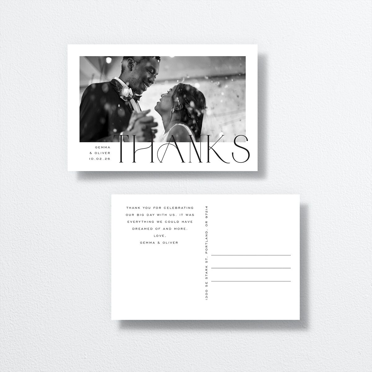 Forever Thing Thank You Postcards — view 1