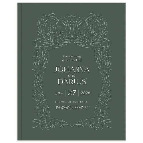 Regality Wedding Guest Book Hunter Green