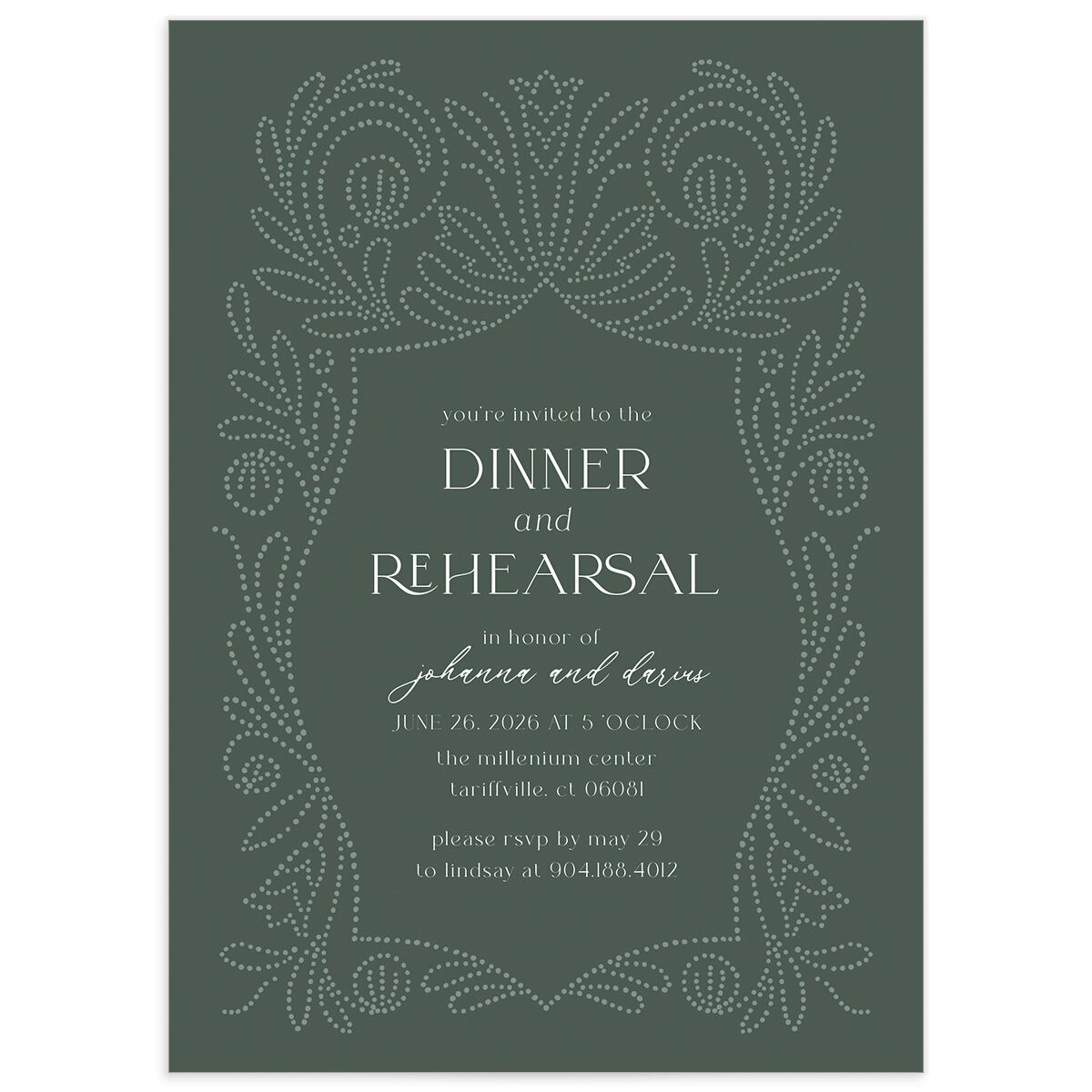 Regality Rehearsal Dinner Invitations