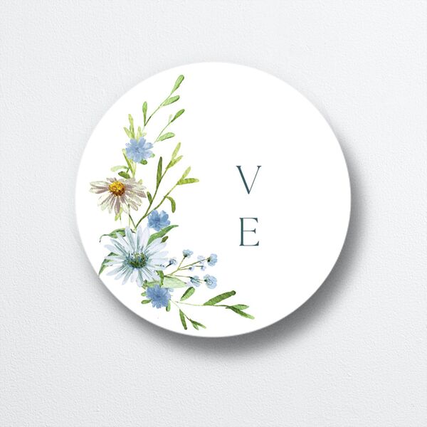 Wildflower Border Wedding Stickers Stream