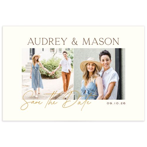 No Big Deal Save The Date Postcards Marigold