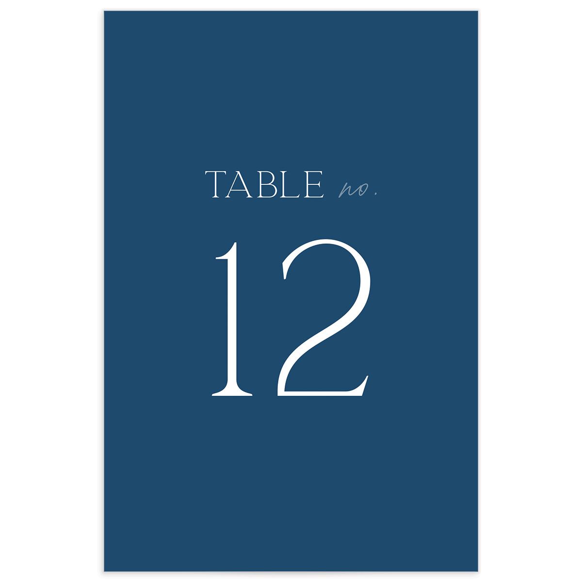 No Big Deal Table Numbers