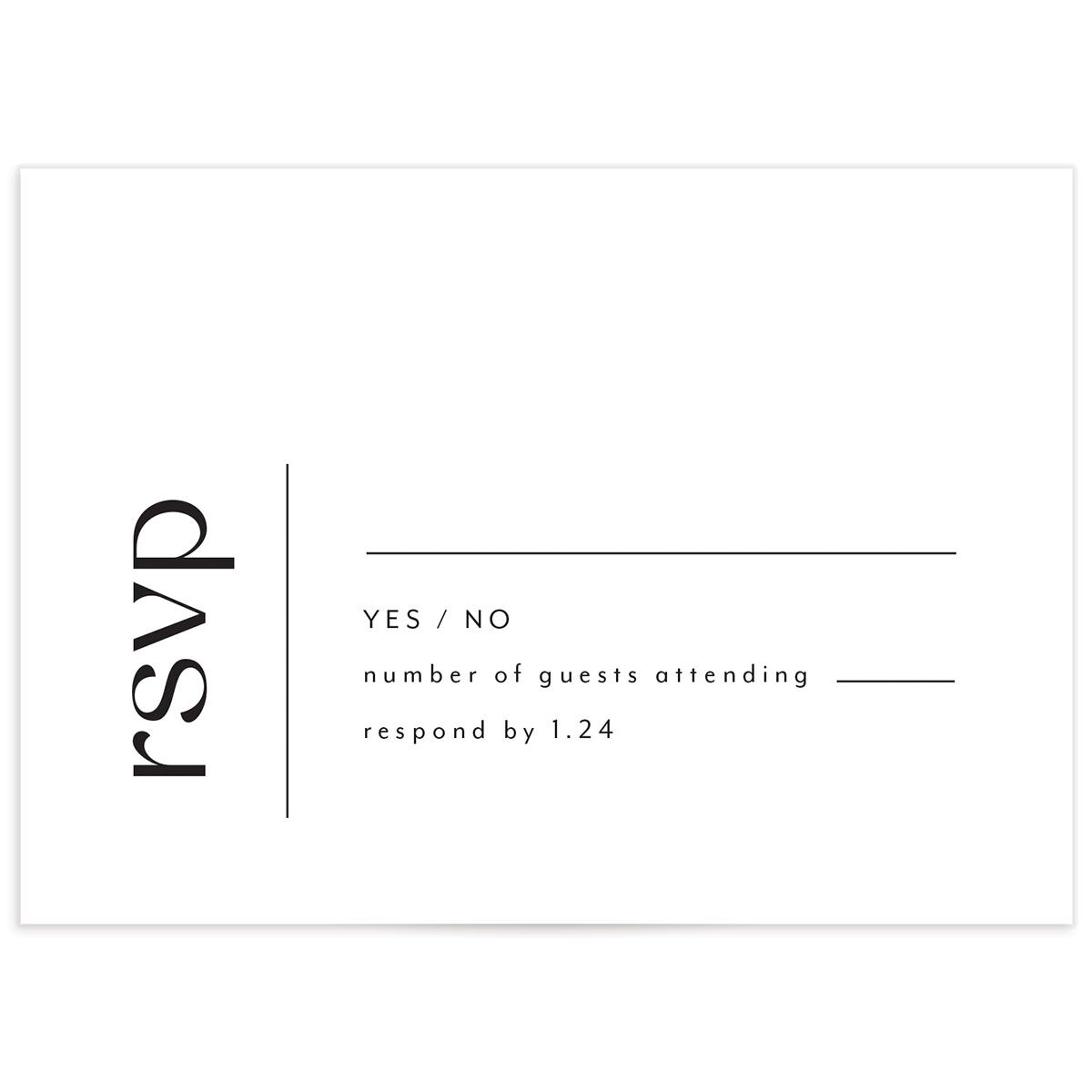 Simply Stated Wedding Response Cards