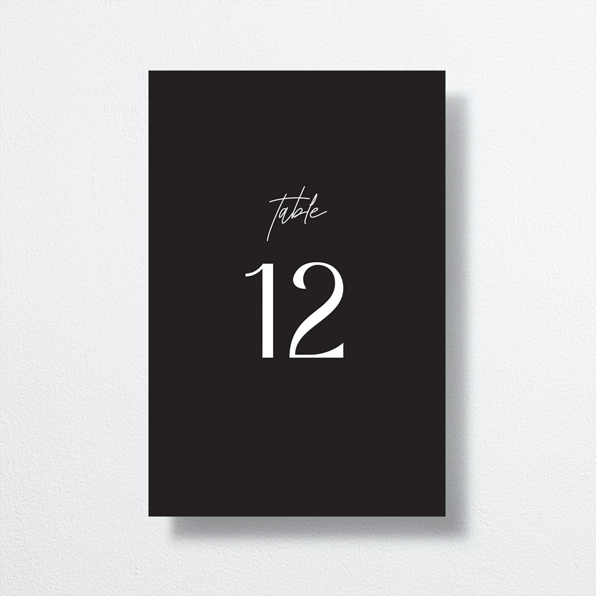 Simply Stated Table Numbers Licorice Signature