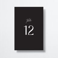 Simply Stated Table Numbers Licorice Signature