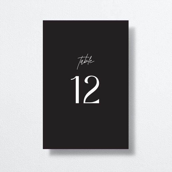 Simply Stated Table Numbers Licorice Signature