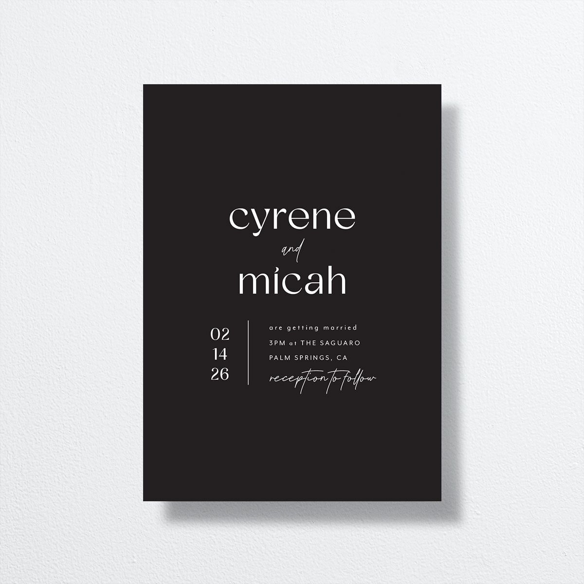 Simply Stated Wedding Invitations Licorice Signature No