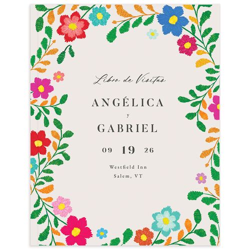 Bordados Florales Wedding Guest Book - 