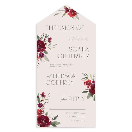 Beloved Union All-in-One Wedding Invitations
