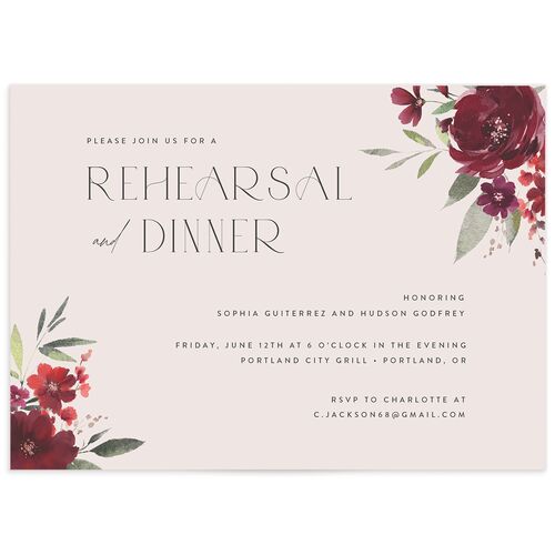 Beloved Union Rehearsal Dinner Invitations