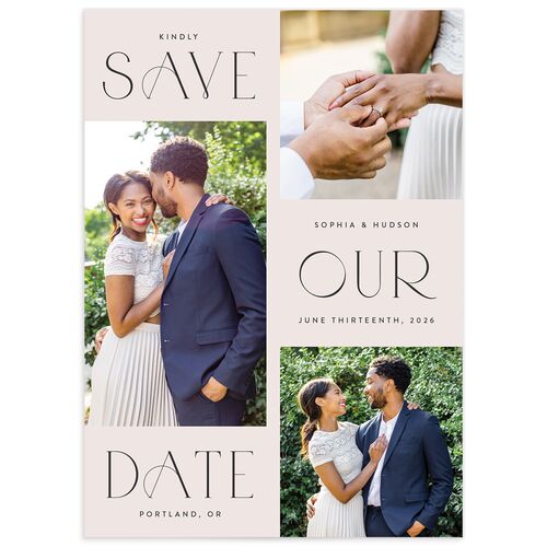 Beloved Union Save The Date Cards - Red