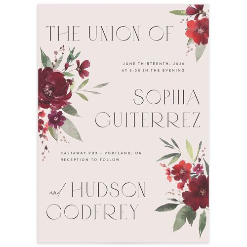 Beloved Union Wedding Invitations