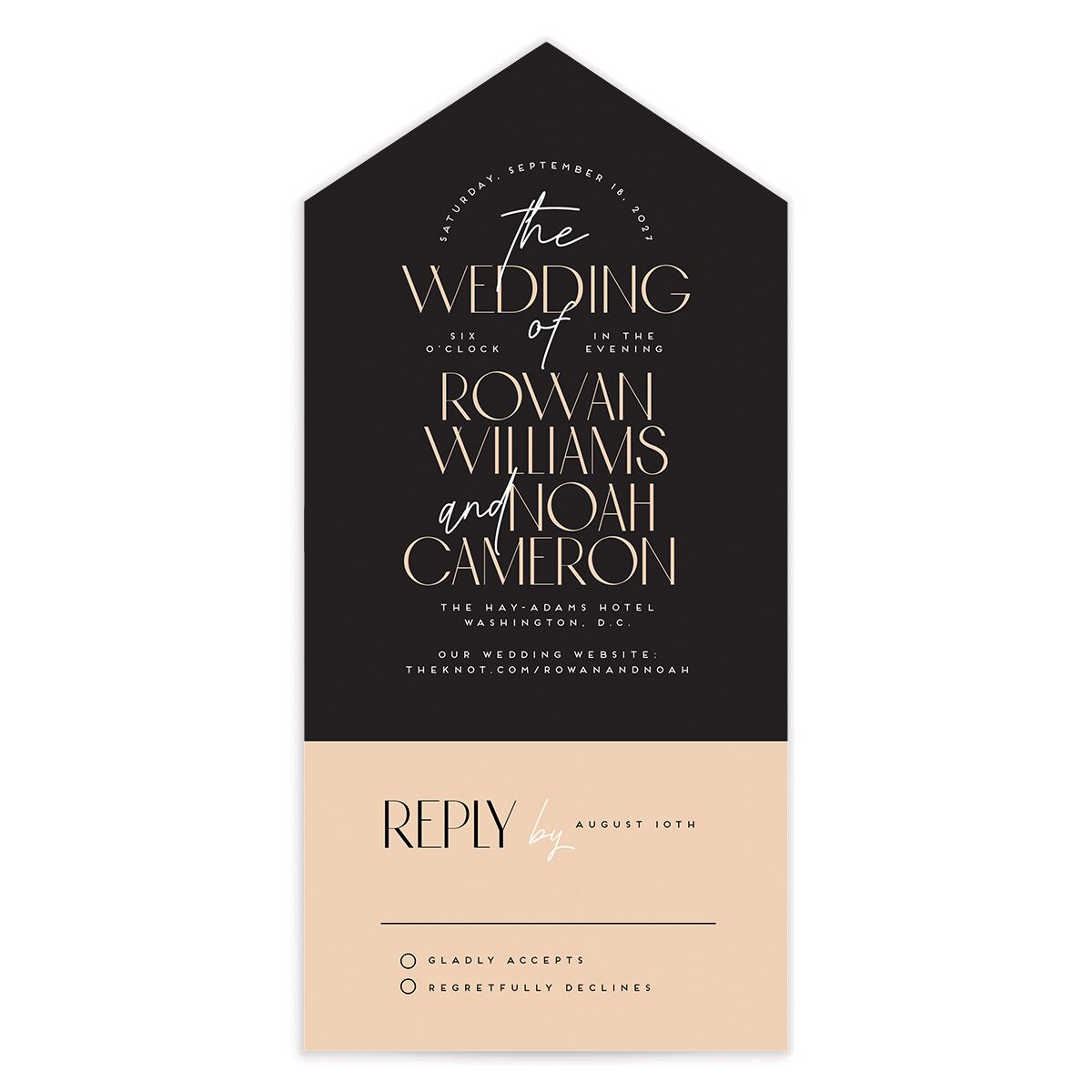 Headline All-in-One Wedding Invitations