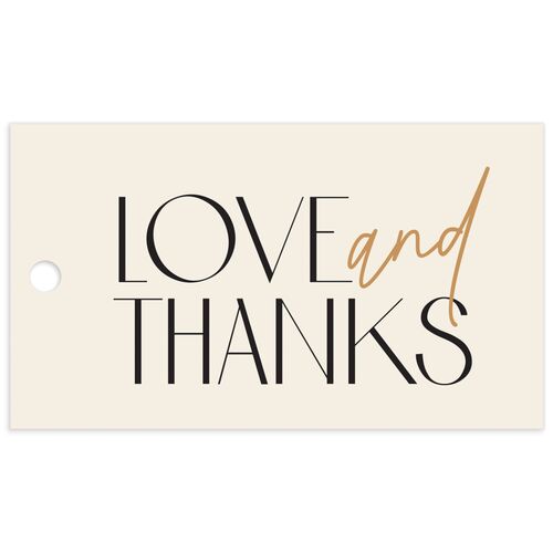 Headline Favor Gift Tags Champagne Signature