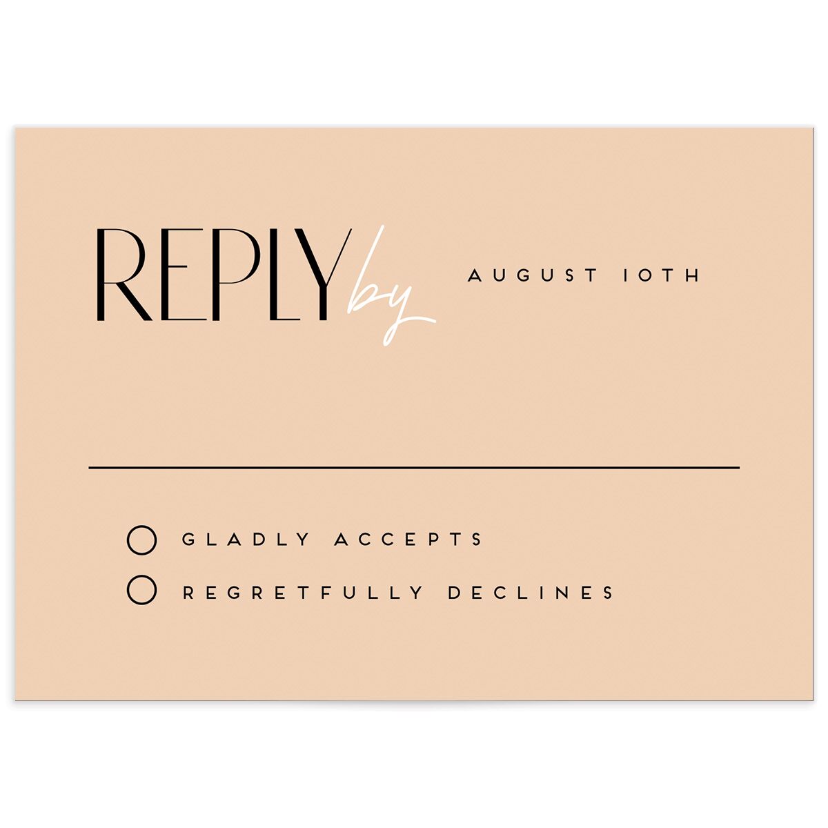 Headline Wedding Response Cards