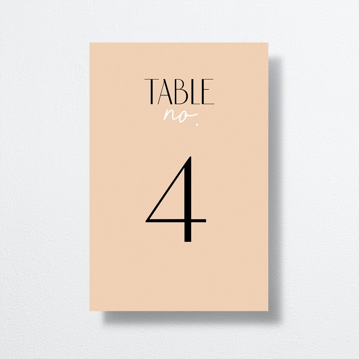 Headline Table Numbers Licorice Signature