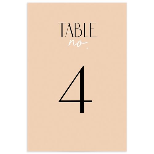 Headline Table Numbers Licorice Signature