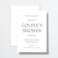 Just Us Bridal Shower Invitations Pure White Signature Standard