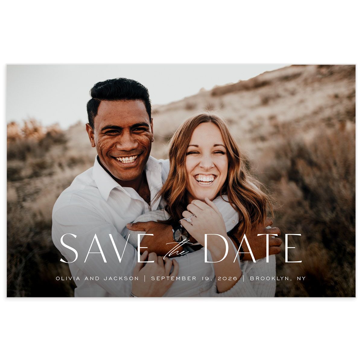 Just Us Save The Date Postcards