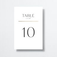Just Us Table Numbers Gold Pure White Signature