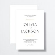 Just Us Wedding Invitations Gold Pure White Signature No Standard
