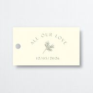 Subtle Sprig Favor Gift Tags Dark Camo Signature