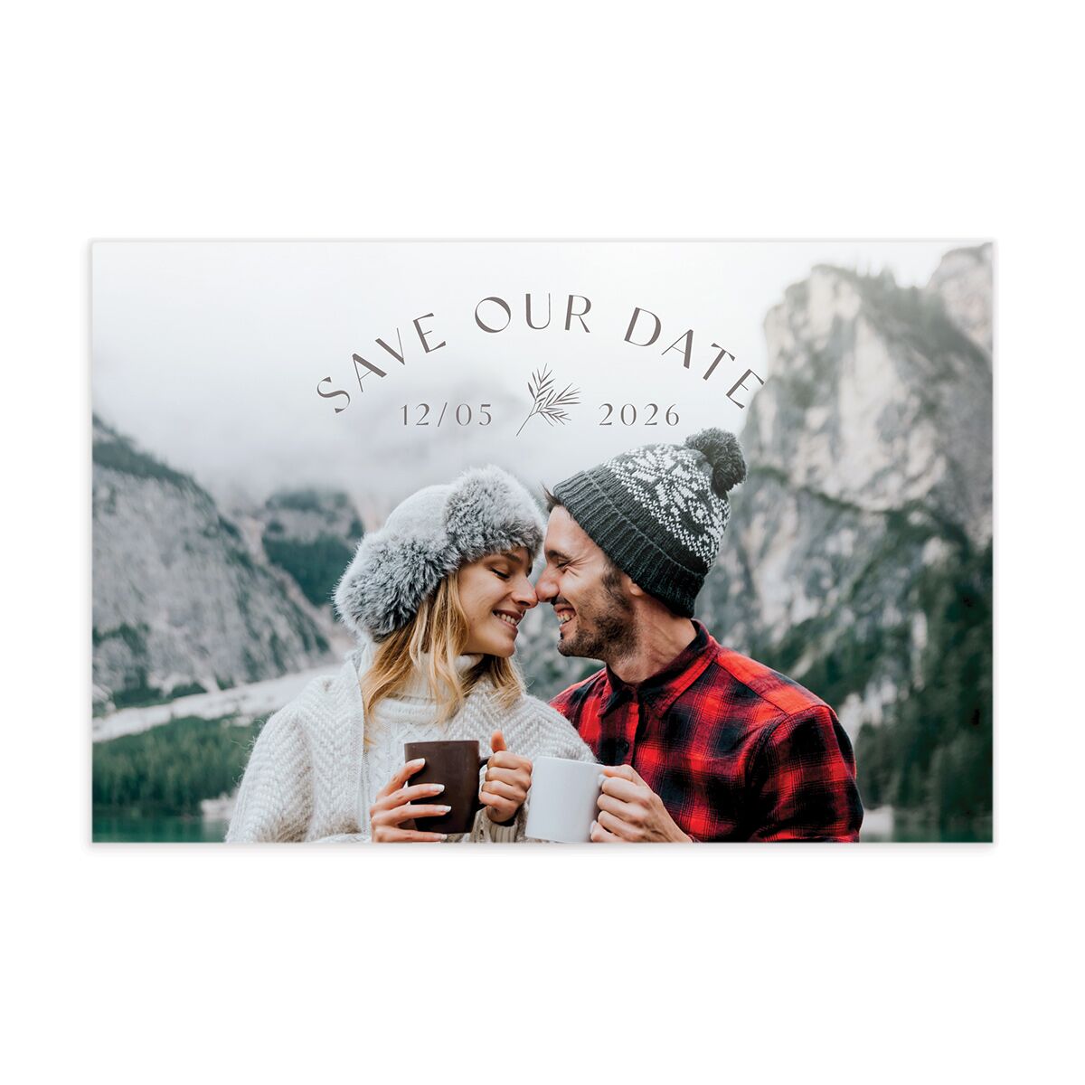 Subtle Sprig Save The Date Postcards