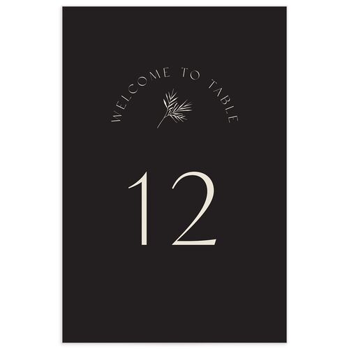 Subtle Sprig Table Numbers Midnight Signature smooth
