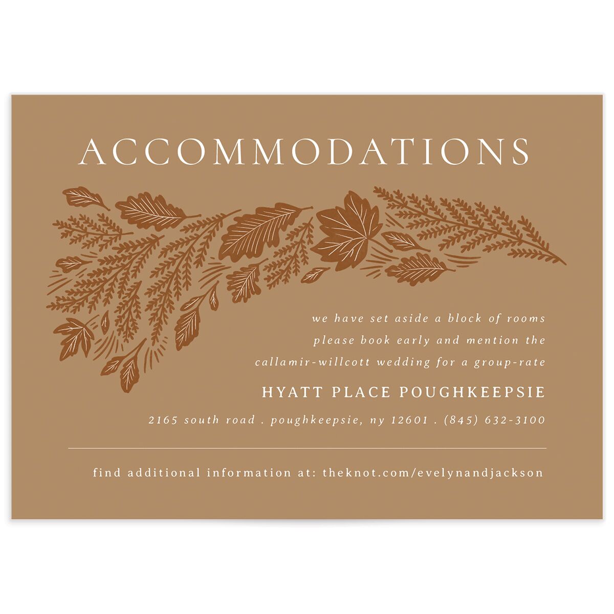 Fall Wreath Wedding Enclosure Cards