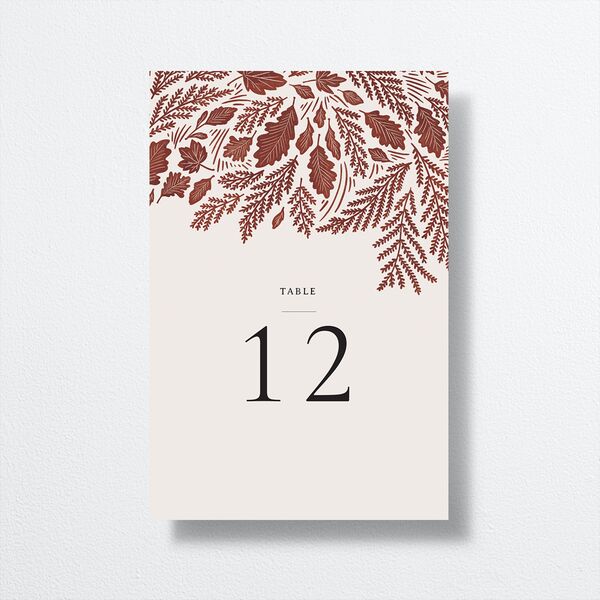 Fall Wreath Table Numbers Garnet Signature