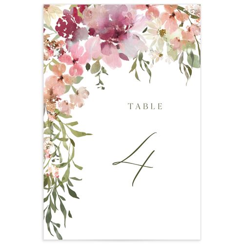 Garden Arch Table Numbers Candy Pink Signature