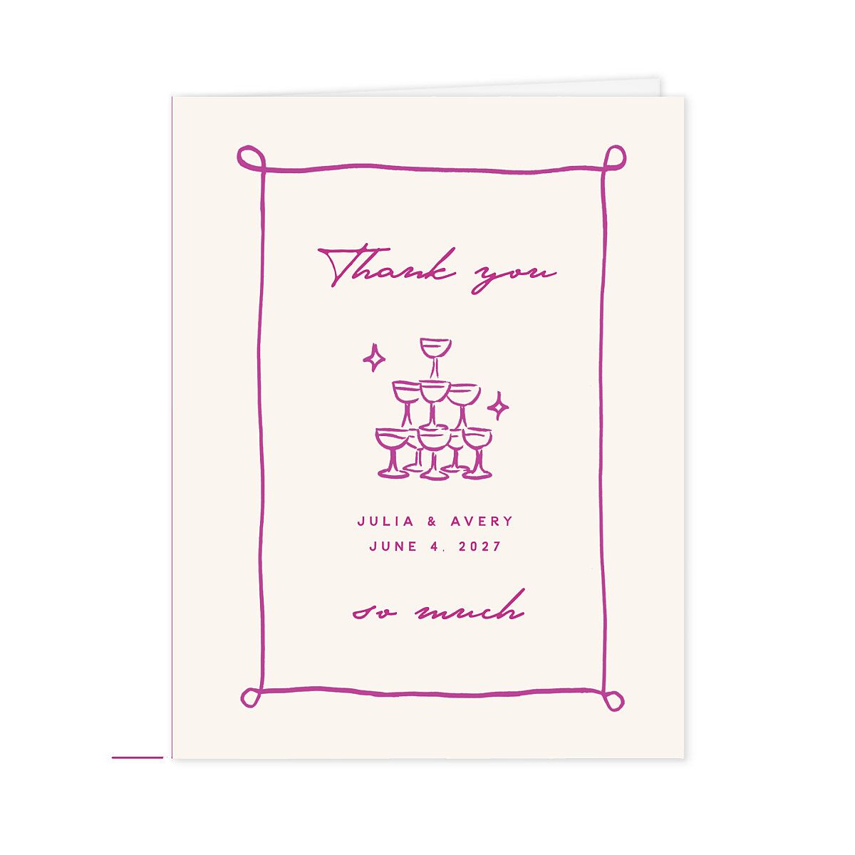 Hand Drawn Cake Thank You Cards