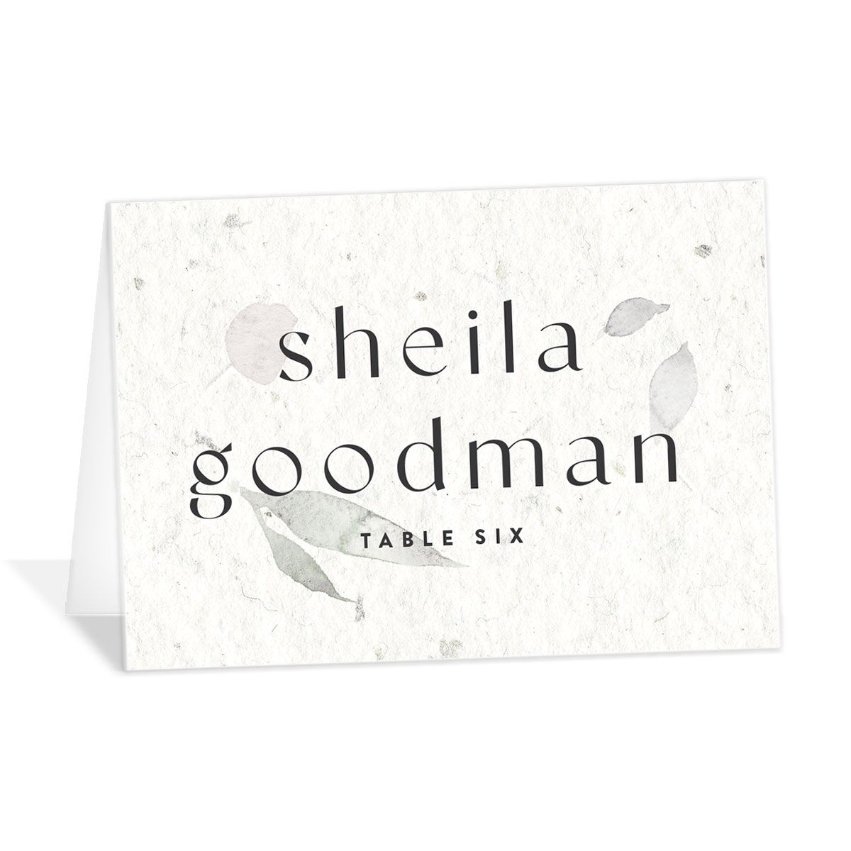 Pressed Leaves Place Cards