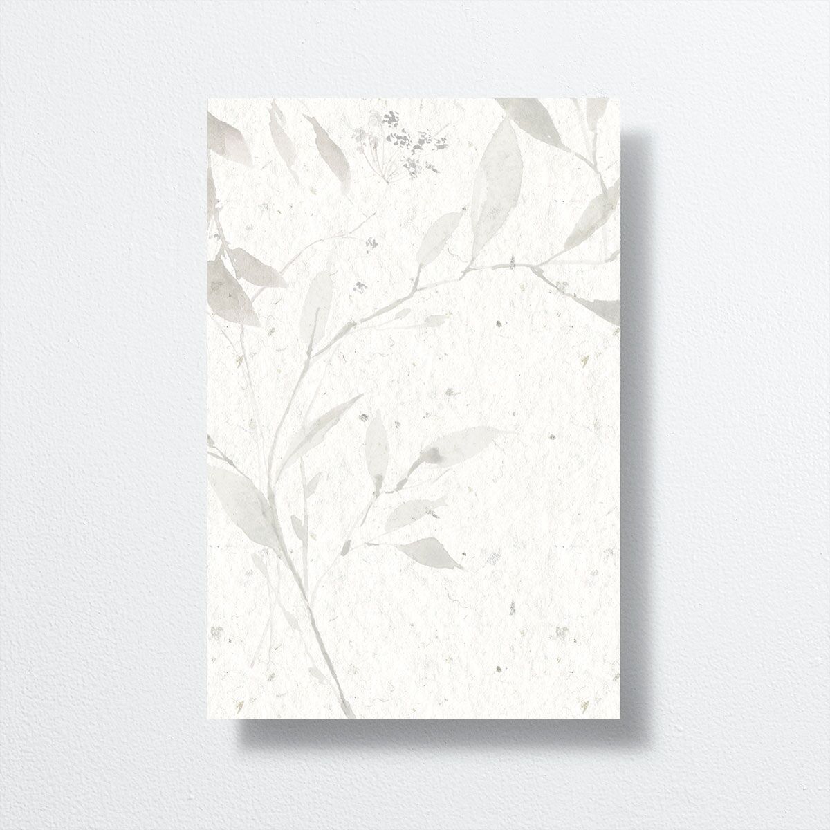 Pressed Leaves Table Numbers Snow Signature