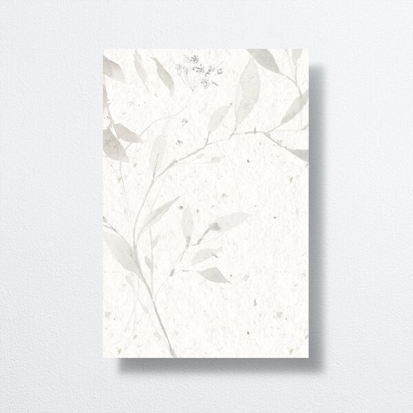 Pressed Leaves Table Numbers Snow Signature