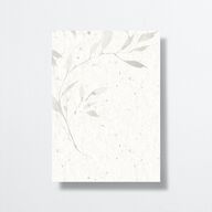 Pressed Leaves Wedding Invitations Snow Signature No