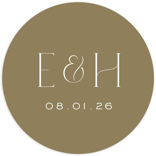 Opulent Boho Wedding Stickers Olive