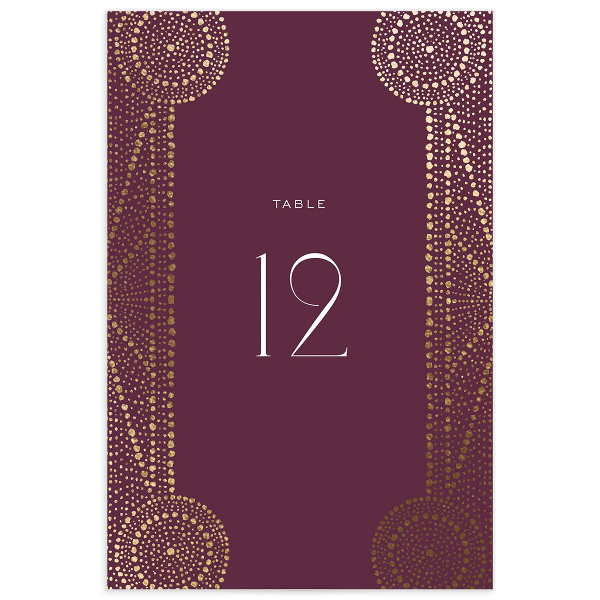Opulent Boho Table Numbers