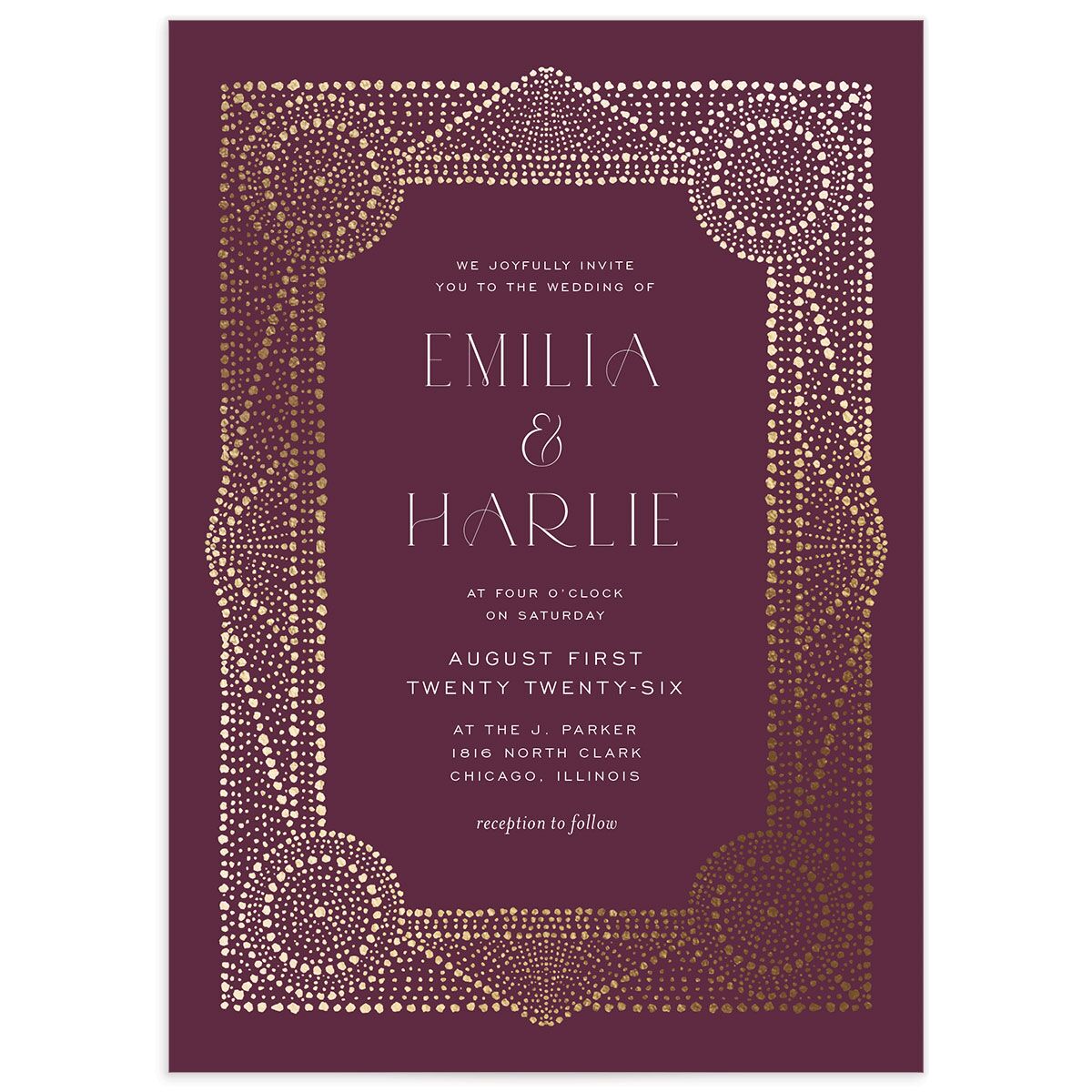 Opulent Boho Wedding Invitations