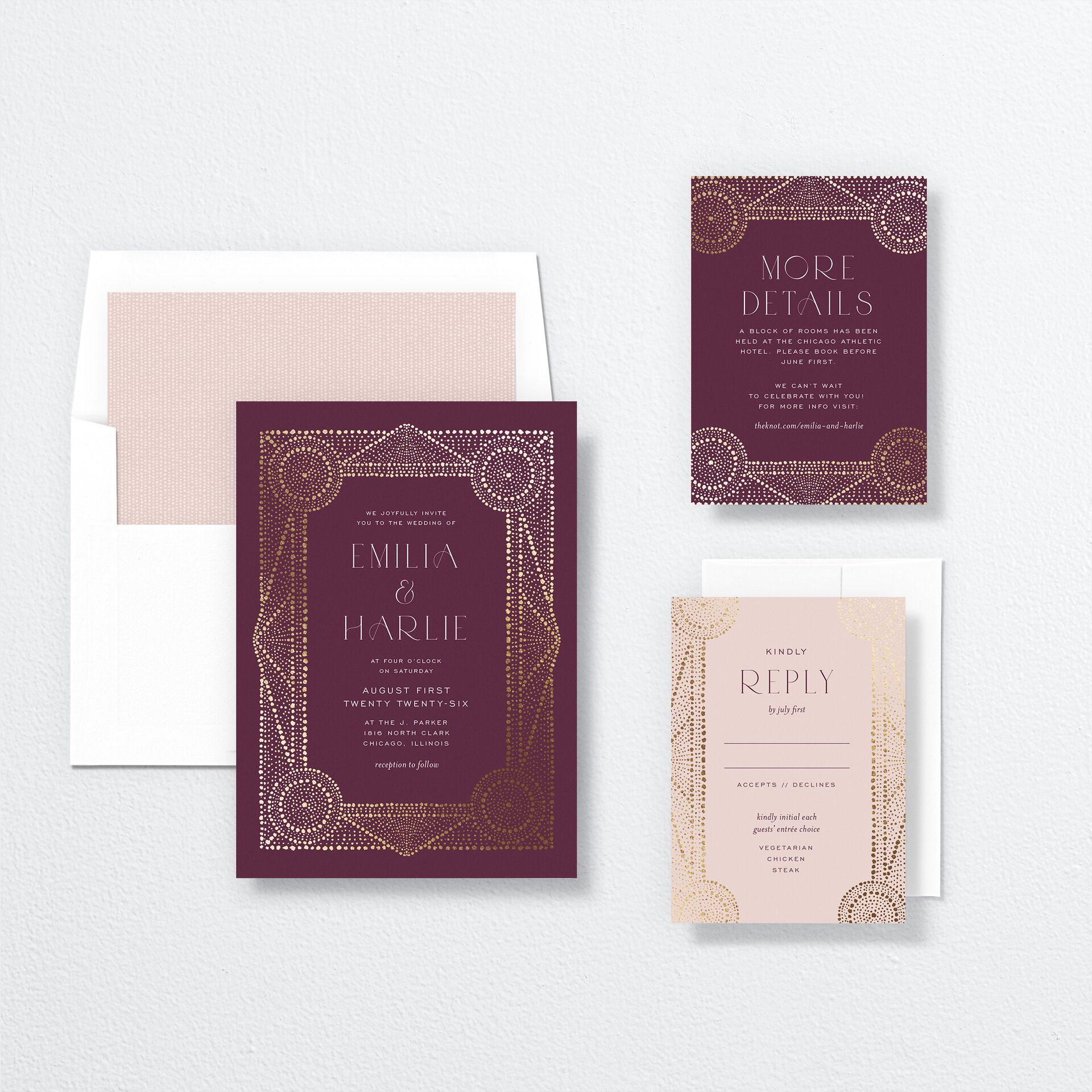 Opulent Boho Wedding Invitations — view 4