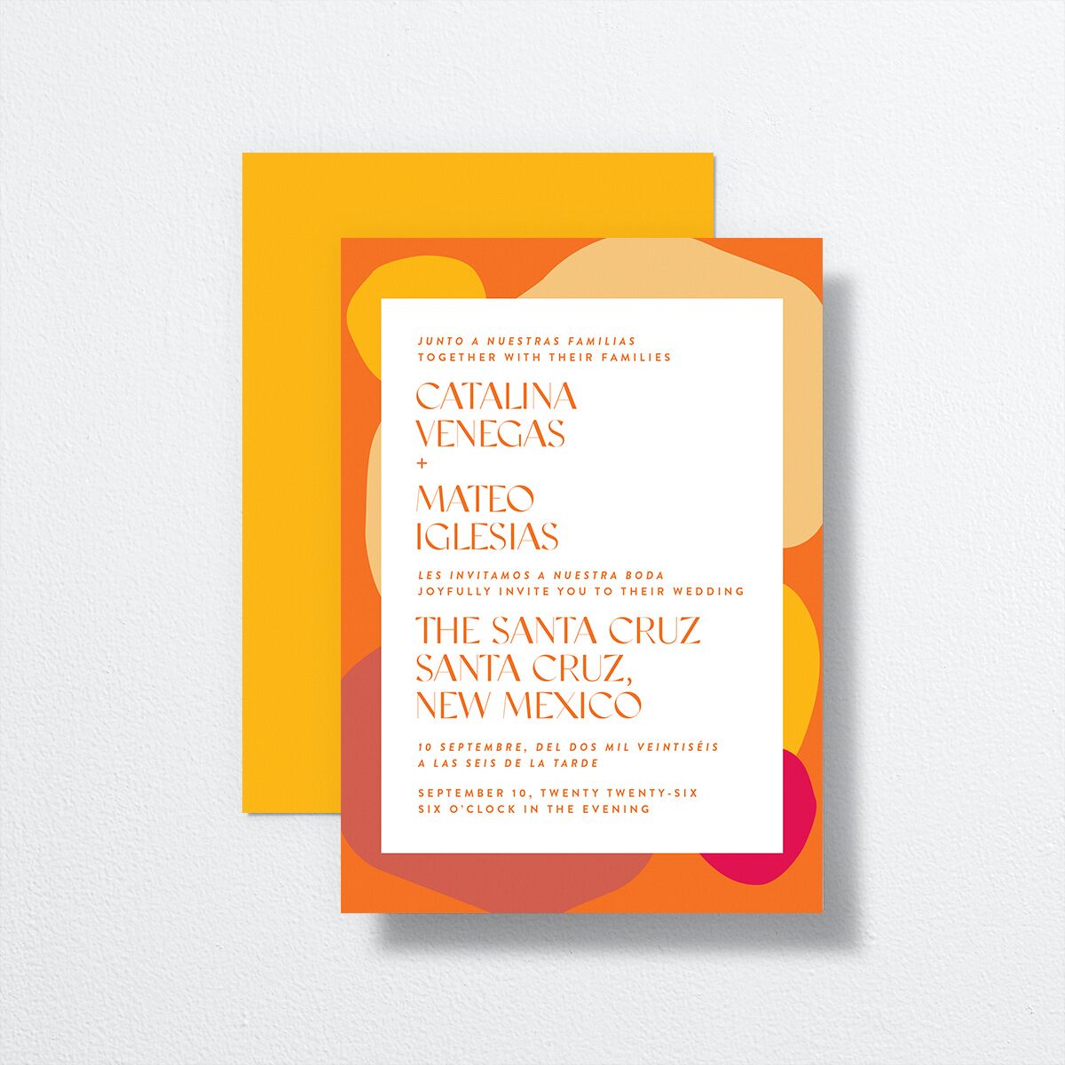 Santa Cruz Wedding Invitations Tangerine Signature No