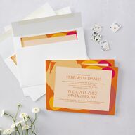 Santa Cruz Rehearsal Dinner Invitations Tangerine Signature Blank