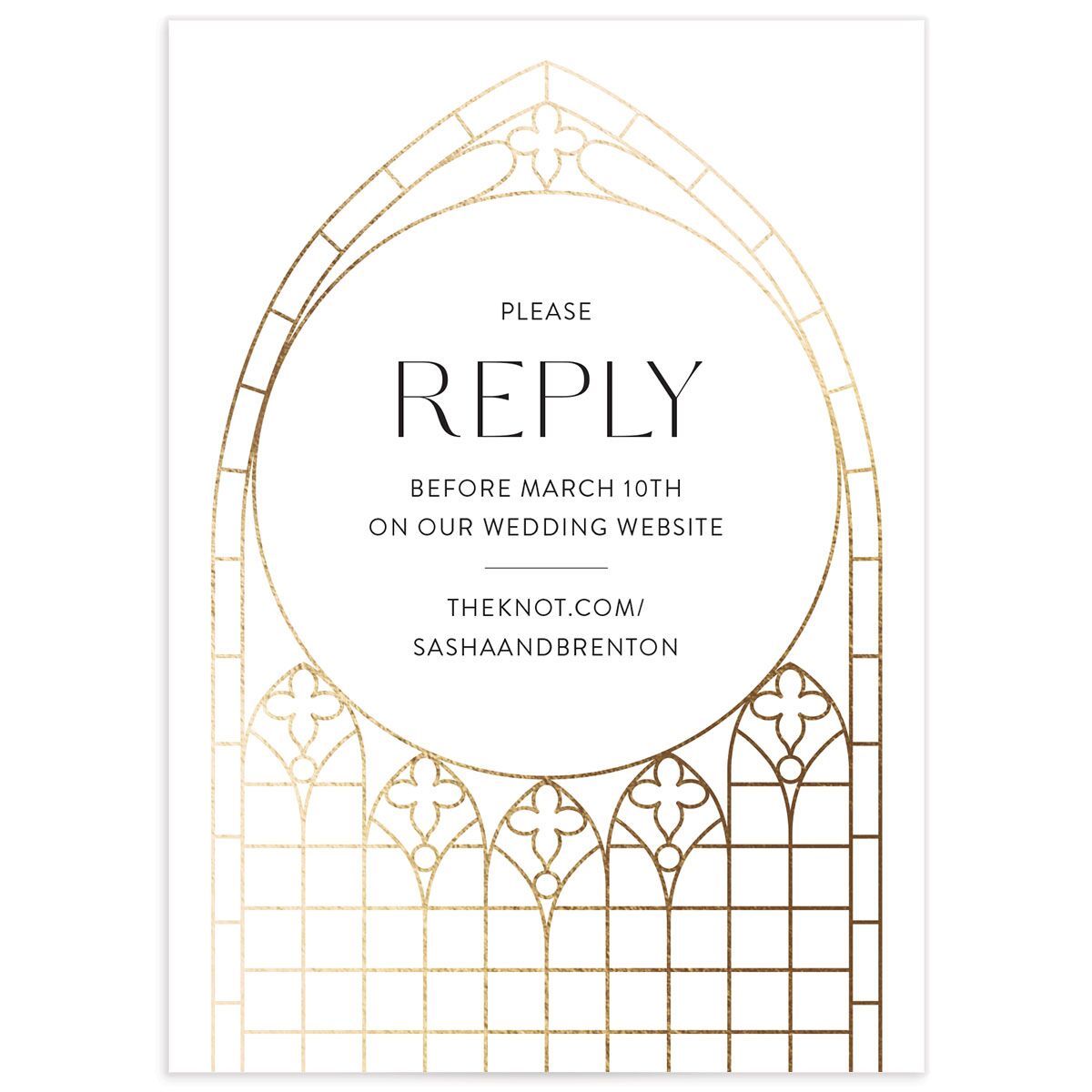 Chapel Arch Wedding Response Cards