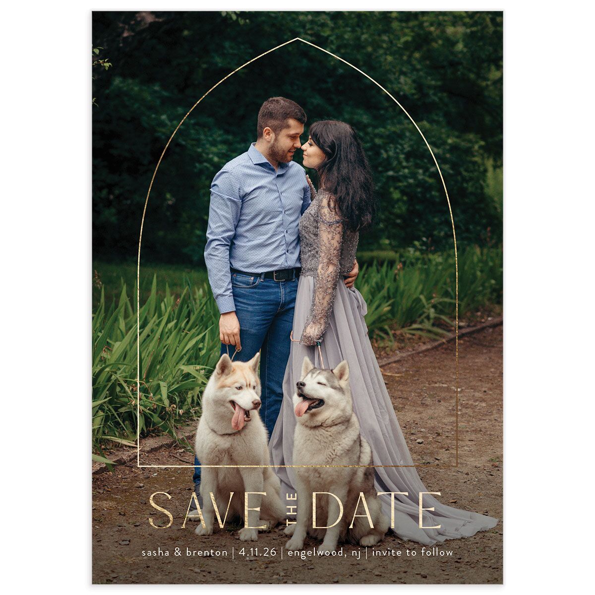 Chapel Arch Save The Date Cards