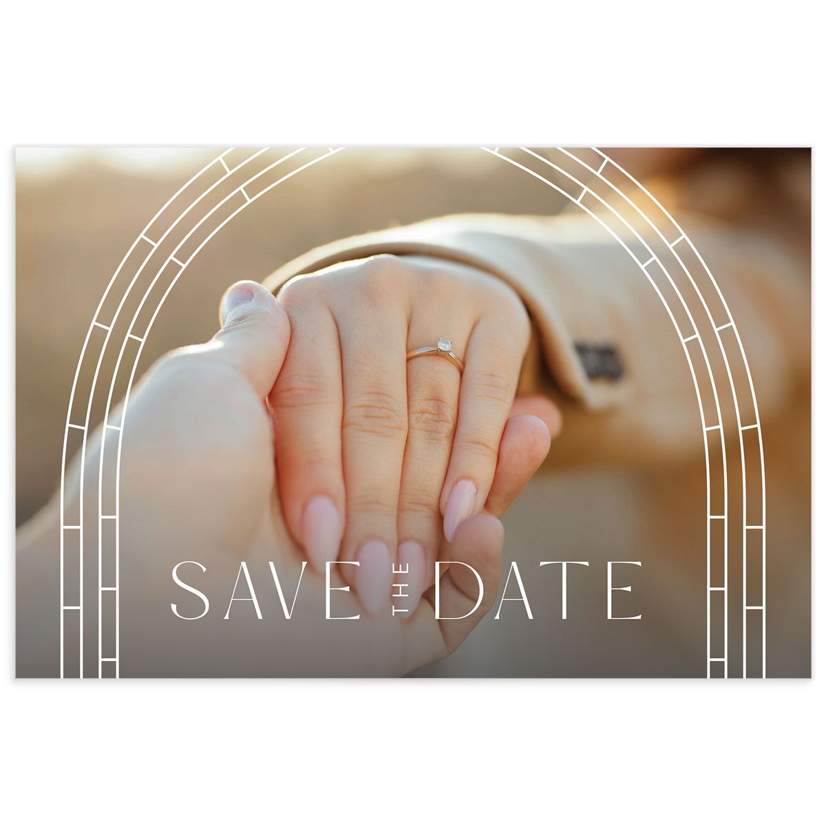 Chapel Arch Save The Date Postcards 