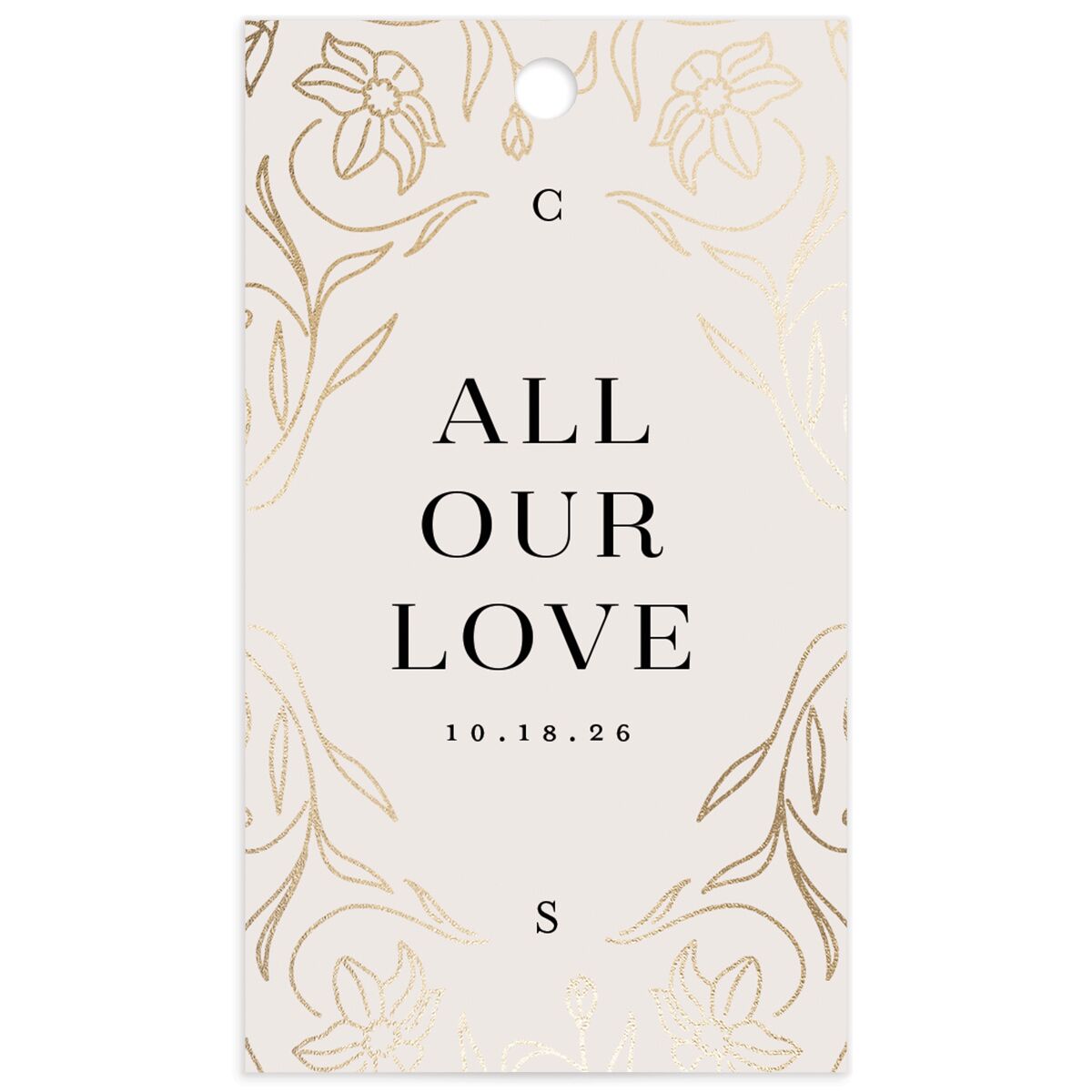 Floral Opulence Favor Gift Tags