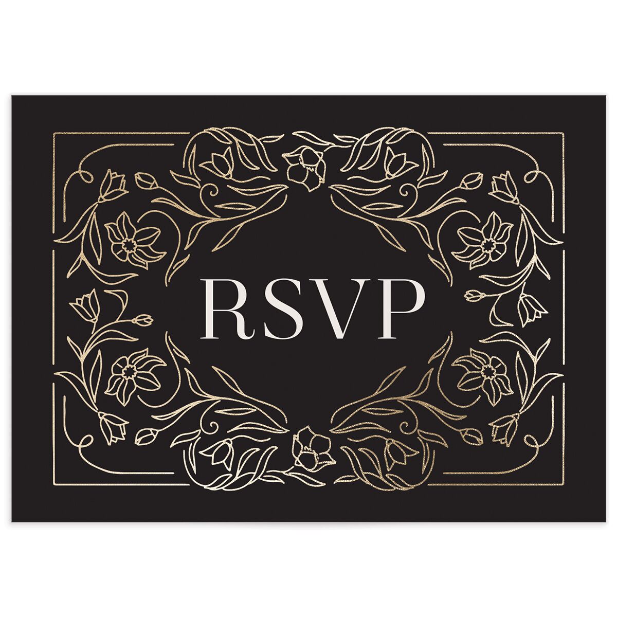 Floral Opulence Wedding Response Cards