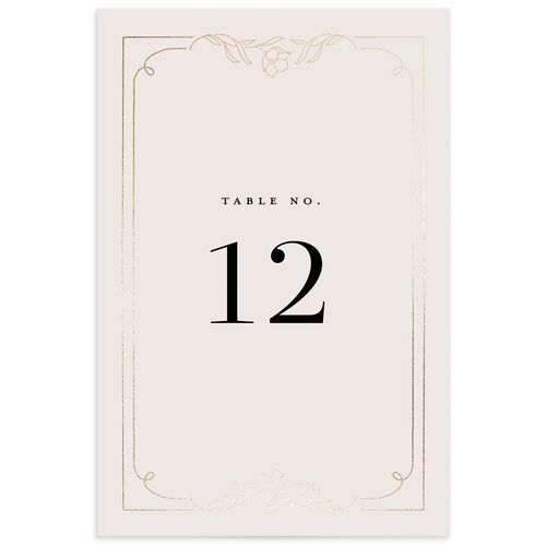 Floral Opulence Table Numbers - Cream