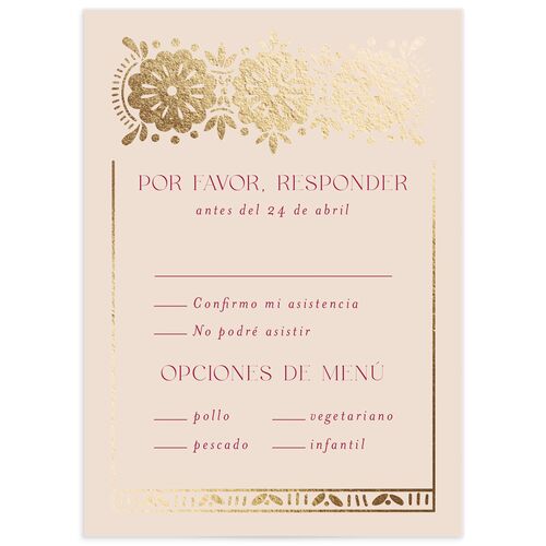 Hacienda Elegante Wedding Response Cards